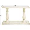 imageDeco 79 Wood Console Table with Distressed Accents 48quot x 14quot x 32quot White