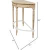 imageDeco 79 Wood Floral Intricately Carved Console Table with Woven Detail 44quot x 16quot x 31quot Brown