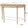 imageDeco 79 Wood Floral Intricately Carved Console Table with Woven Detail 44quot x 16quot x 31quot Brown