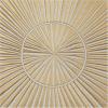 imageDeco 79 Wood Geometric Home Wall Decor Arches Panel Wall Sculpture with Overlapping Gold Arches Wall Art 157quot x 13quot x 432quot Light BrownGold
