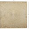 imageDeco 79 Wood Geometric Home Wall Decor Arches Panel Wall Sculpture with Overlapping Gold Arches Wall Art 157quot x 13quot x 432quot Light BrownGold