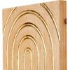 imageDeco 79 Wood Geometric Home Wall Decor Arches Panel Wall Sculpture with Overlapping Gold Arches Wall Art 157quot x 13quot x 432quot Light BrownLight Brown