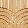 imageDeco 79 Wood Geometric Home Wall Decor Arches Panel Wall Sculpture with Overlapping Gold Arches Wall Art 157quot x 13quot x 432quot Light BrownLight Brown