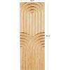imageDeco 79 Wood Geometric Home Wall Decor Arches Panel Wall Sculpture with Overlapping Gold Arches Wall Art 157quot x 13quot x 432quot Light BrownLight Brown