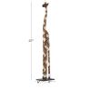imageDeco 79 Wood Giraffe Decorative Sculpture Home Decor Statue Accent Figurine 11quot x 6quot x 47quot BrownBrown