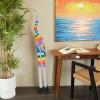 imageDeco 79 Wood Giraffe Decorative Sculpture Home Decor Statue Accent Figurine 11quot x 6quot x 47quot BrownMulti Colored