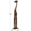 imageDeco 79 Wood Giraffe Decorative Sculpture Home Decor Statue Accent Figurine 11quot x 6quot x 47quot BrownOrange