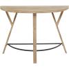 imageDeco 79 Wood Half Moon Console Table 42quot x 16quot x 31quot Brown