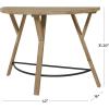 imageDeco 79 Wood Half Moon Console Table 42quot x 16quot x 31quot Brown