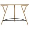 imageDeco 79 Wood Half Moon Console Table 42quot x 16quot x 31quot Brown