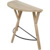 imageDeco 79 Wood Half Moon Console Table 42quot x 16quot x 31quot Brown