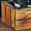 imageDeco 79 Wood Handmade Decorative and Functional Storage Basket Basket Organizer with Handles Set of 3 Basket for Storage 21quot 16quot 13quotW Brown