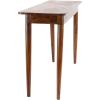 imageDeco 79 Wood Rectangle Console Table with Silver Pull Handles 45quot x 16quot x 30quot Dark Brown