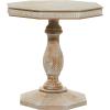 imageDeco 79 Wood Scroll Handmade Side End Accent Table Intricately Carved End Table Side Table 28quot x 28quot x 30quot Brown