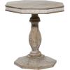 imageDeco 79 Wood Scroll Handmade Side End Accent Table Intricately Carved End Table Side Table 28quot x 28quot x 30quot Brown