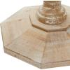 imageDeco 79 Wood Scroll Handmade Side End Accent Table Intricately Carved End Table Side Table 28quot x 28quot x 30quot Brown