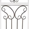 imageDeco 79 Wood Scroll Home Wall Decor Distressed Door Inspired Ornamental Panel Wall Sculpture with Black Metal Wire Details Wall Art 20quot x 3quot x 71quot BrownCream