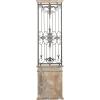 imageDeco 79 Wood Scroll Home Wall Decor Distressed Door Inspired Ornamental Panel Wall Sculpture with Black Metal Wire Details Wall Art 20quot x 3quot x 71quot BrownBrown