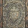 imageDeco 79 Wood Scroll Home Wall Decor Distressed Door Inspired Ornamental Panel Wall Sculpture with Black Metal Wire Details Wall Art 20quot x 3quot x 71quot BrownBrown