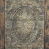 imageDeco 79 Wood Scroll Home Wall Decor Distressed Door Inspired Ornamental Panel Wall Sculpture with Black Metal Wire Details Wall Art 20quot x 3quot x 71quot BrownBrown