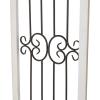imageDeco 79 Wood Scroll Home Wall Decor Distressed Door Inspired Ornamental Panel Wall Sculpture with Black Metal Wire Details Wall Art 20quot x 3quot x 71quot BrownCream