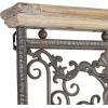 imageDeco 79 Wood Scroll Home Wall Decor Distressed Door Inspired Ornamental Panel Wall Sculpture with Black Metal Wire Details Wall Art 20quot x 3quot x 71quot BrownBrown