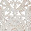 imageDeco 79 Wooden Floral Handmade Home Wall Decor Intricately Carved Wall Sculpture Wall Art 16quot x 1quot x 48quot White158L x 1W