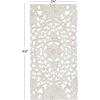 imageDeco 79 Wooden Floral Handmade Home Wall Decor Intricately Carved Wall Sculpture Wall Art 16quot x 1quot x 48quot White24L x 1W