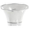 imageThe Novogratz Aluminum Metal Decorative Vase Flute Shaped Centerpiece Vase Flower Vase for Home Decoration 6quot x 6quot x 15quot Silver