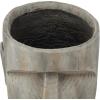 imageThe Novogratz Magnesium Oxide Indoor Outdoor Planter Easter Island Head Large Planter Pot Planter 13quot x 14quot x 18quot Dark GrayBrown