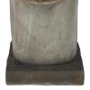 imageThe Novogratz Magnesium Oxide Indoor Outdoor Planter Easter Island Head Large Planter Pot Planter 13quot x 14quot x 18quot Dark GrayBrown
