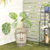 imageThe Novogratz Magnesium Oxide Indoor Outdoor Planter Easter Island Head Large Planter Pot Planter 13quot x 14quot x 18quot Dark GrayBrown