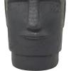 imageThe Novogratz Magnesium Oxide Indoor Outdoor Planter Easter Island Head Large Planter Pot Planter 13quot x 14quot x 18quot Dark GrayDark Gray