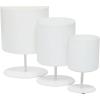 imageThe Novogratz Metal Indoor Outdoor Planter Small Planter Pot Set of 3 Planters 14quot 12quot 10quotH BlackWhite