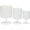 imageThe Novogratz Metal Indoor Outdoor Planter Small Planter Pot Set of 3 Planters 14quot 12quot 10quotH BlackWhite