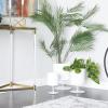 imageThe Novogratz Metal Indoor Outdoor Planter Small Planter Pot Set of 3 Planters 14quot 12quot 10quotH BlackWhite