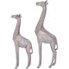imageCosmoLiving by Cosmopolitan Polystone Giraffe Decorative Sculpture Home Decor Statues Set of 2 Accent Figurines 12quot 15quotH GoldSilver