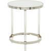 imageDeco 79 Acrylic Plastic Side End Accent Table End Table with Mirrored Top and Acrylic Legs Side Table 19quot x 19quot x 23quot GoldSilver