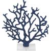 imageDeco 79 Aluminum Metal Coral Decorative Sculpture Home Decor Statue Accent Figurine 19quot x 3quot x 21quot SilverBlue