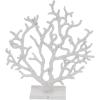 imageDeco 79 Aluminum Metal Coral Decorative Sculpture Home Decor Statue Accent Figurine 19quot x 3quot x 21quot SilverWhite