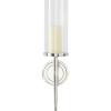 imageDeco 79 Aluminum Metal Wall Sconce Single Candle 6quot x 8quot x 16quot GoldSilver