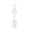 imageDeco 79 Capiz Shell Waterfall Windchime 5quot x 5quot x 27quot BlueWhite