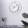 imageDeco 79 Marble Wall Clock 24quot x 2quot x 24quot White