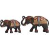 imageDeco 79 Polystone Elephant Decorative Sculpture Home Decor Statue Accent Figurine 17quot x 4quot x 8quot BlackMulti Colored