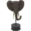 imageDeco 79 Polystone Elephant Sculpture 15quot x 9quot x 27quot Black