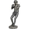 imageDeco 79 Polystone Football Player Decorative Sculpture Home Decor Statue Accent Figurine 6quot x 6quot x 16quot SilverSilver