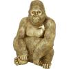 imageDeco 79 Polystone Gorilla Decorative Sculpture Home Decor Statue Accent Figurine 11quot x 9quot x 15quot Gold