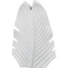 imageDeco 79 Polystone Leaf Decorative Vase Curved Metallic Centerpiece Vase Flower Vase for Home Decoration 9quot x 4quot x 14quot GoldWhite