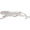 imageDeco 79 Polystone Leopard Decorative Sculpture Home Decor Statue Accent Figurine 48quot x 11quot x 12quot SilverSilver