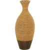 imageDeco 79 Seagrass Handmade Decorative Vase Tall Woven Floor Centerpiece Vase Vase for Home Decoration 11quot x 11quot x 33quot Brown11 x 11 x 27